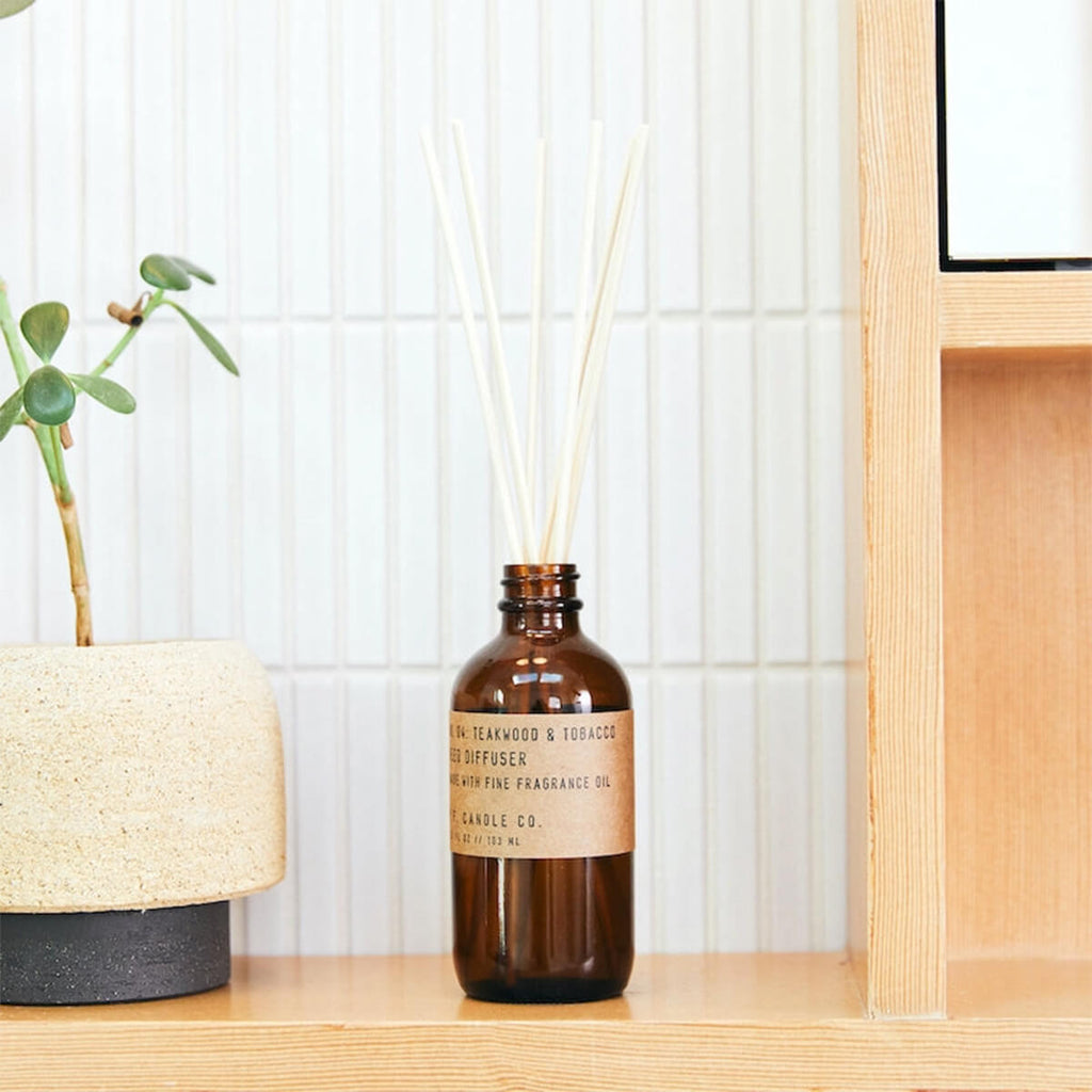 PF Candle Co Teakwood + Tobacco Reed Diffuser